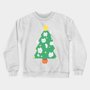 Cats in the Christmas tree Crewneck Sweatshirt